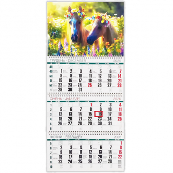 Купить Календарь настенный на 3 пружины на 2026 год №3 оптом